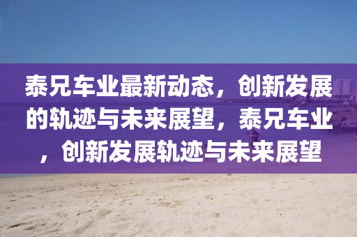 泰兄车业最新动态,创新发展的轨迹与未来展望,泰兄车业,创新发展轨迹与未来展望中山市多米克自动化设备有限公司